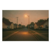Impression Photo Quartier Twilight avec Streetlight - Dreamcore (Devant)