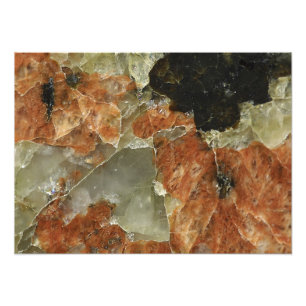 Impression Photo Quartz orange, noir et clair