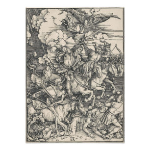 Impression Photo Quatre cavaliers de l'Apocalypse par Durer