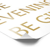 Impression Photo Que la soirée se déroule (Coin)