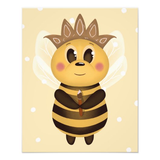 Impression Photo Queen Bee Nursery Wall Art (Devant)