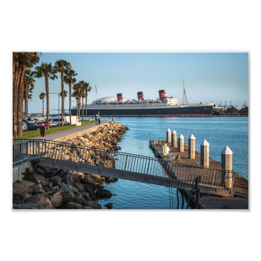 Impression Photo Queen Mary Long Beach California (Devant)