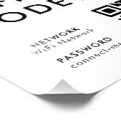Impression Photo Quel est le code WiFi ? | Scannez le code QR pour (Coin)