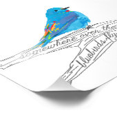 Impression Photo Quelque part au-dessus de Rainbow Bluebird Imprime (Coin)