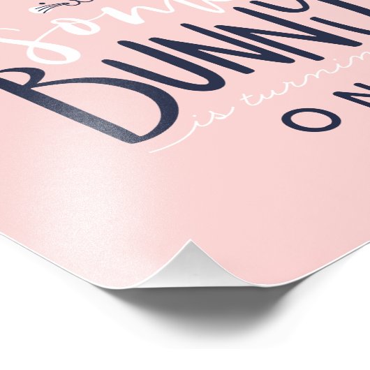 IMPRESSION PHOTO QUELQUES BUNNY ANNIVERSAIRE (Coin)