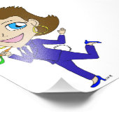 Impression Photo queue de lapin de chibi (Coin)