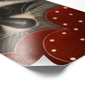 IMPRESSION PHOTO RACCOON AVEC 2 COEURS IMPRIMÉE 5" X 7" (Coin)