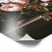 Impression Photo Rachel Ruysch - Fleurs Dans Un Vase En Verre (Coin)