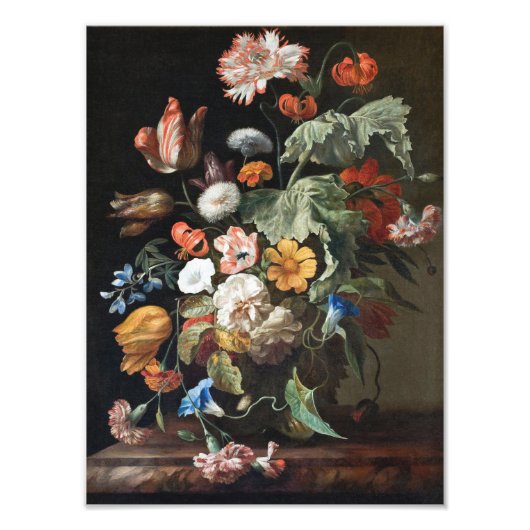 Impression Photo Rachel Ruysch - La Vie Personnelle Avec Fleurs (Devant)