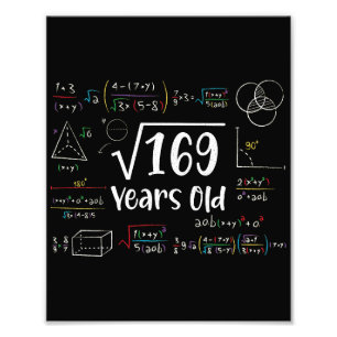 Impression Photo Racine carré de 169 13e anniversaire 13 ans Cadeau