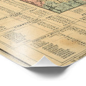 Impression Photo Rail Road & Township Map of Massachusetts, 1879 (Coin)