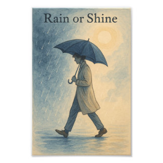 Impression Photo Rain or Shine” Art Print – Dreamy Literary