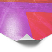 Impression Photo Rainbow Chevron par Shirley Taylor (Coin)