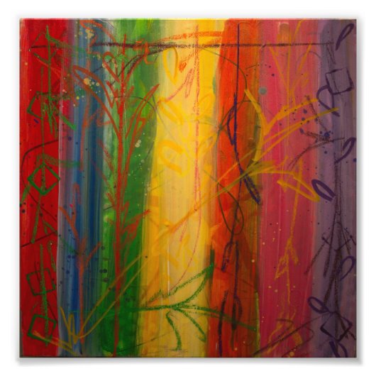 Impression Photo Rainbow Forrest par Bryce et Mary (Devant)