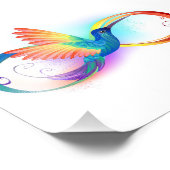 Impression Photo Rainbow Hummingbird with Infinity symbol (Coin)