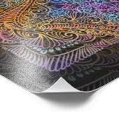 Impression Photo Rainbow Kaleidoscope Mandala (Coin)