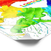 Impression Photo Rainbow Modern Stripe LGBT (Coin)