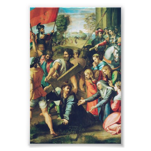 Impression Photo Raphael Spasimo Christ Tombe Sous La Croix Art (Devant)