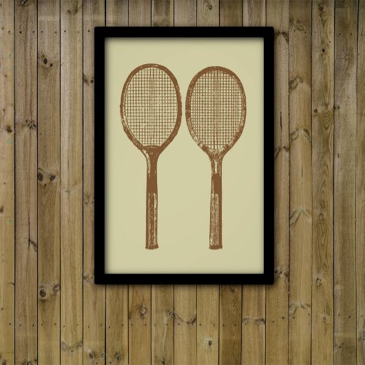 Impression Photo Raquettes de tennis vintages