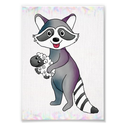 Impression Photo Raton laveur (Devant)