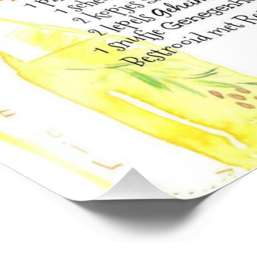 Impression Photo Recette de l'amitié (Coin)