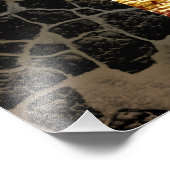 Impression Photo Réchauffement climatique - Maison en feu - Abstrai (Coin)