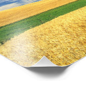 Impression Photo Récolte de blé sur la Palouse dans l'est (Coin)