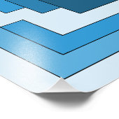 Impression Photo Rectangle Abstrait en bleu (Coin)