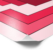 Impression Photo Rectangle Abstrait en rouge (Coin)