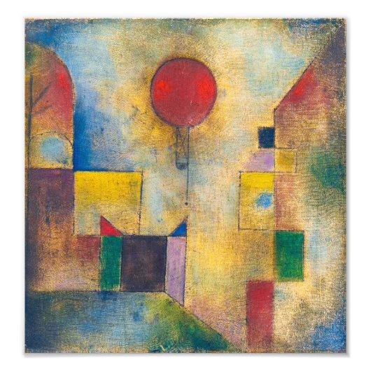 Impression Photo Red Balloon | Paul Klee | (Devant)