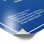 Impression Photo Red Baron Fokker Dr.1 - Plan d'avion ABD (Coin)