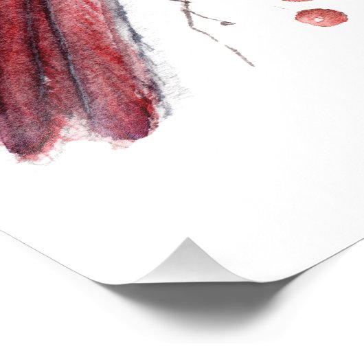 Impression Photo Red Cardinal Bird (Coin)