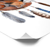 Impression Photo Red Fox dormant sur Dreamcatcher Art Imprimer (Coin)