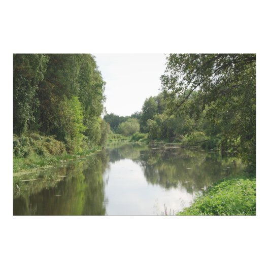 Impression Photo Reflet de rivière calme (Devant)