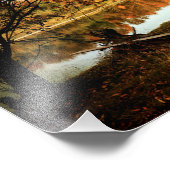 Impression Photo Reflet Forêt Rivière d'automne (Coin)