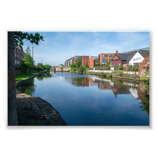 Impression Photo Reflets sur le canal, Wakefield (Devant)