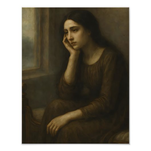 Impression Photo Réflexion mélancolique - Porteur classique intempo (Devant)