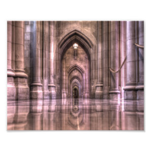 Impression Photo Réflexions de la cathédrale nationale de Washingto