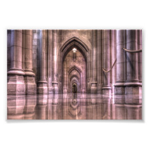 Impression Photo Réflexions de la cathédrale nationale de Washingto