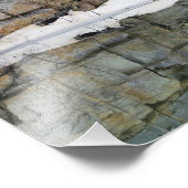 Impression Photo Réflexions De Mur De Roche Dans Pond Nature 8x10 (Coin)