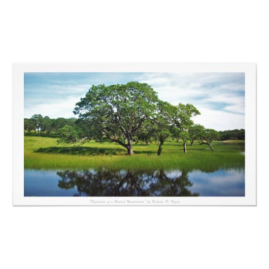 Impression Photo "Réflexions d'un pays de merveilles en bois", Déco (Devant)