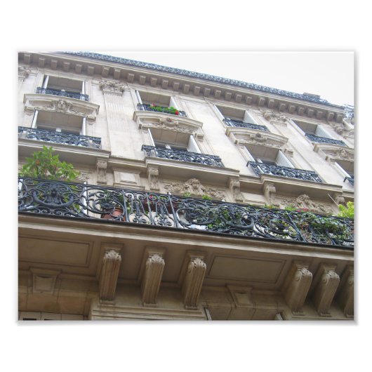Impression Photo Regard sur les balcons français (Devant)