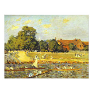 Impression Photo Régate à Hampton Court Alfred Sisley Affiche
