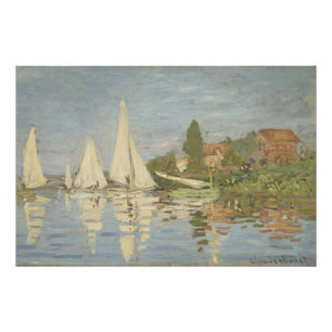 Impression Photo Régates à Argenteuil, peinture à l'huile, Claude M