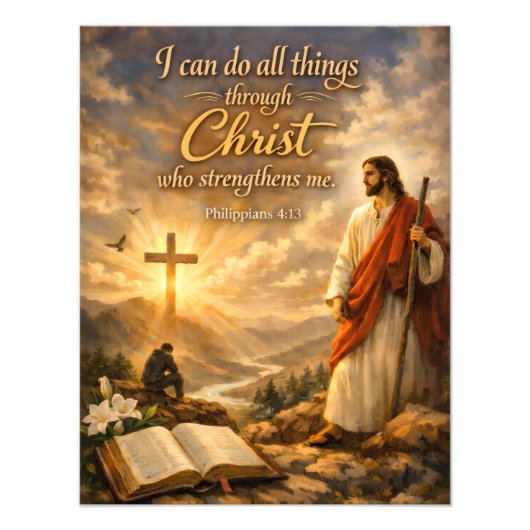 Impression Photo Religious Bible verse sayings quotes wall art (Devant)