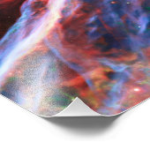 Impression Photo Rémanents de supernova de la nébuleuse du Voile Té (Coin)