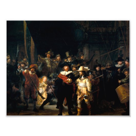 Impression Photo Rembrandt La Montre De Nuit Imprimer (Devant)