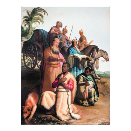Impression Photo Rembrandt - The Baptism of the Eunuch, (Devant)