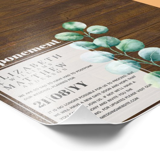 Impression Photo Remplacement Éucalyptus Verdure Changement de plan (Coin)