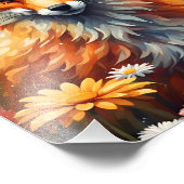 Impression Photo Renard dans la prairie (Coin)